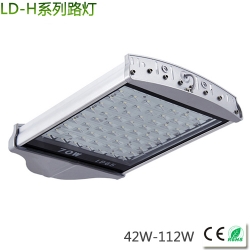 High-power LED street light 42-112W flat